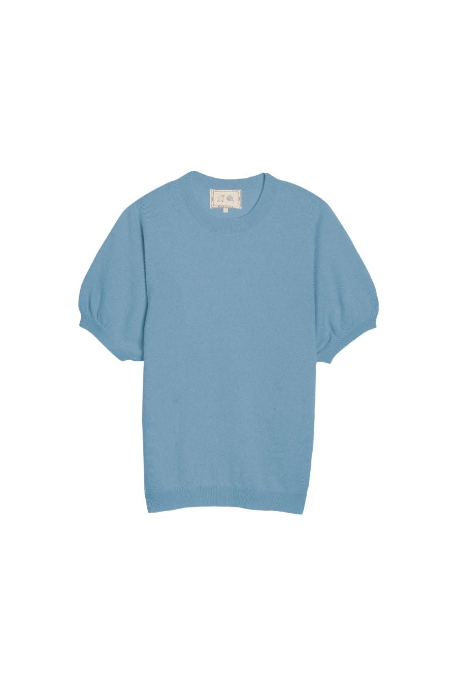 Tilda Cashmere Top in Vintage Blue