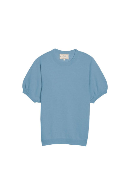 Tilda Cashmere Top in Vintage Blue