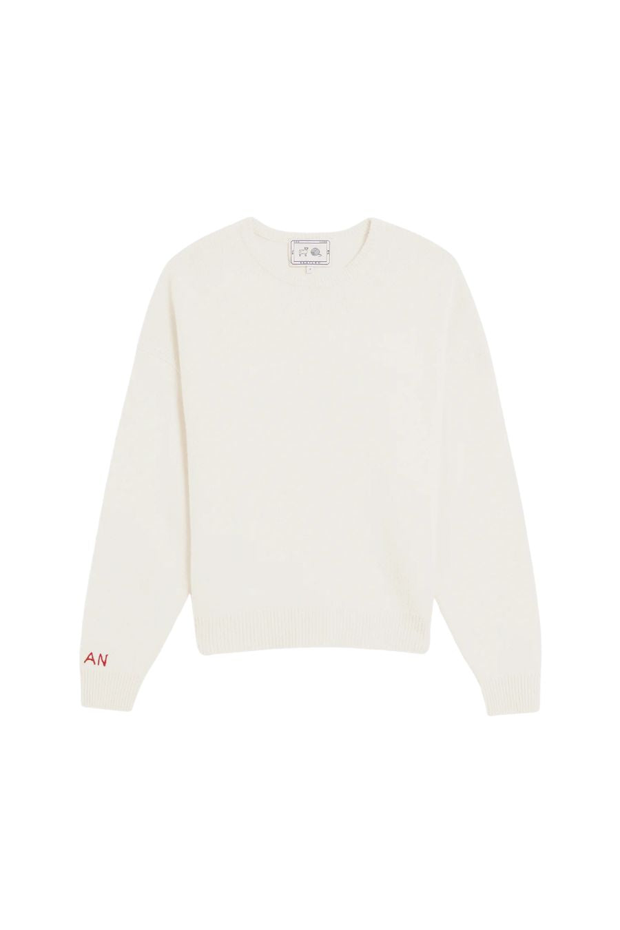 Artemis Cashmere Sweater in Ivory