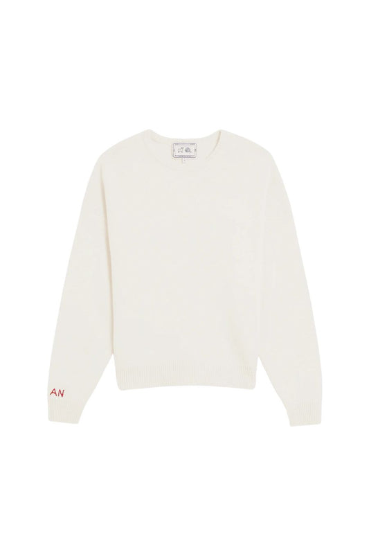 Artemis Cashmere Sweater in Ivory