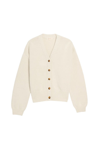 Vivian Cotton Cardigan in Natural