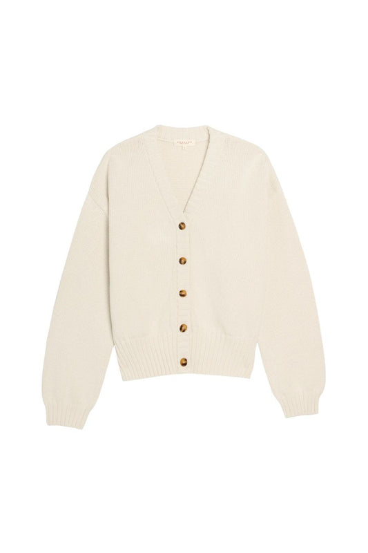 Vivian Cotton Cardigan in Natural