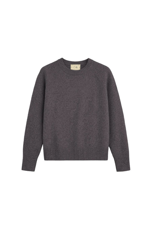 Orla Cashmere Sweater in Heather Grey