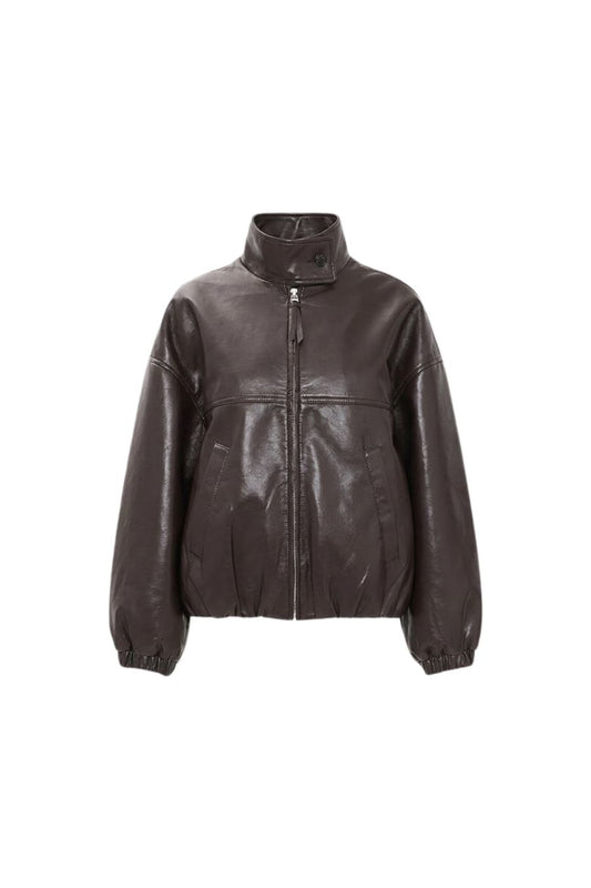 Barracuta Bubble Jacket In Chocolate Dark Brown