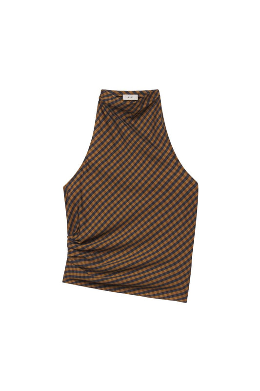 Penelope Top in Pecan/Navy
