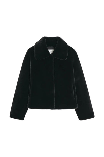 Elis Coat in Noir
