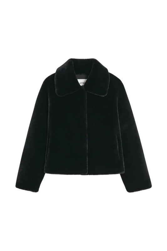 Elis Coat in Noir