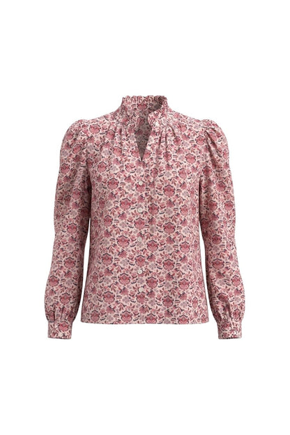 Annabel Horizon Kilim Shirt in Off-White