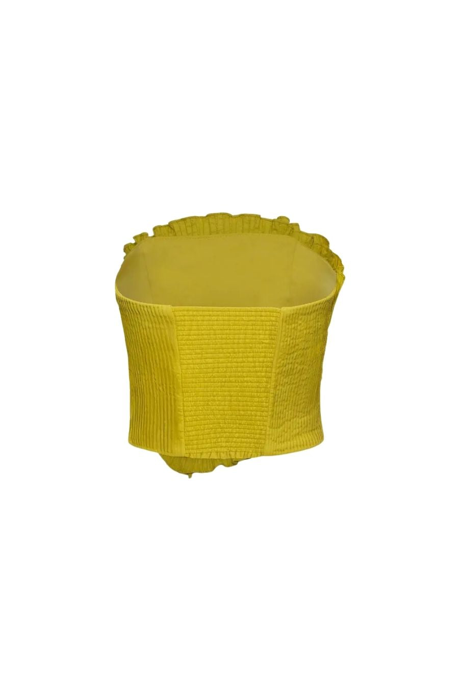 Tradicion Pleated Top in Lime