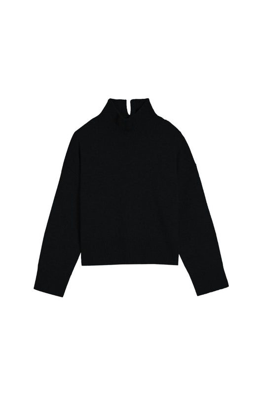 Enid Turtleneck Sweater in Black