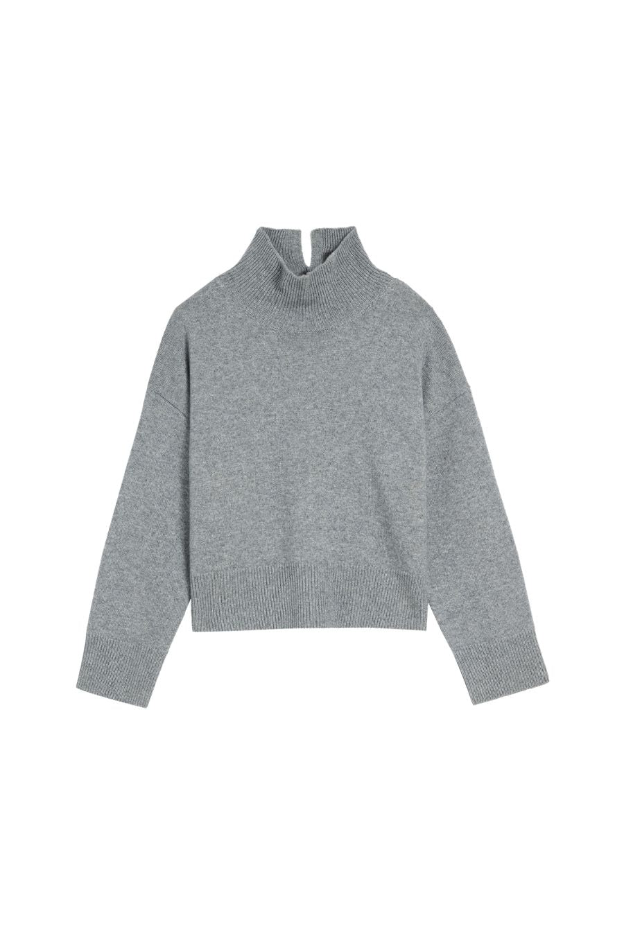 Enid Turtleneck Sweater in Ash Grey