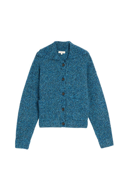 Alice Cardigan in Speckled Peacock