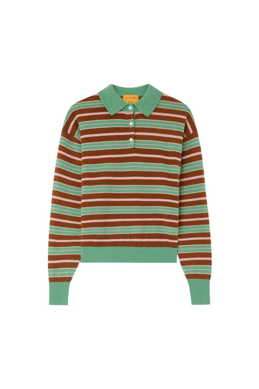 Collegiate Stripe Polo in Highland Combo