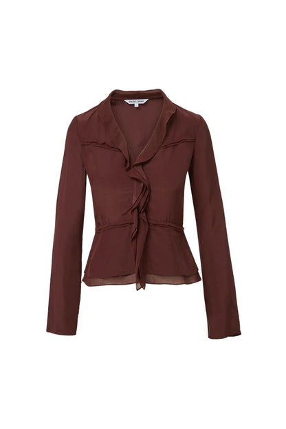 Loralynn Blouse in Burgundy