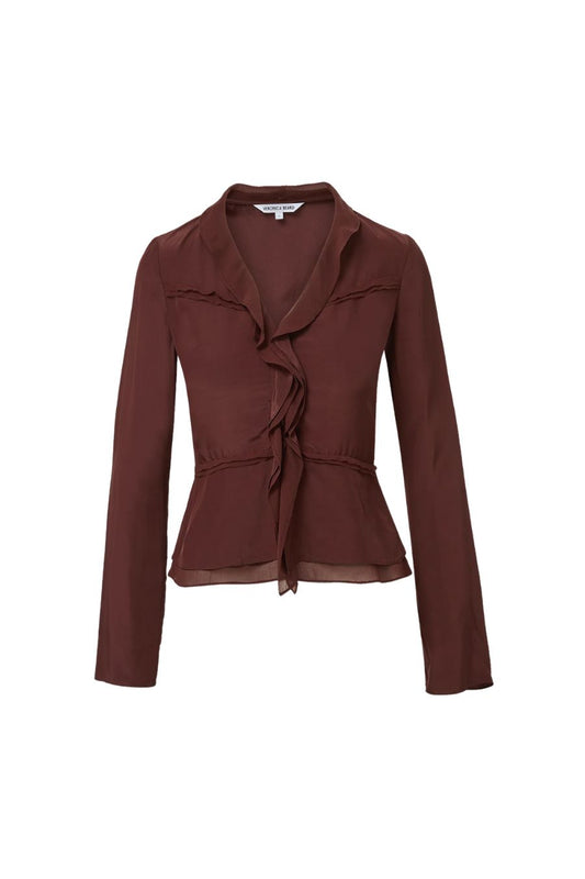 Loralynn Blouse in Burgundy