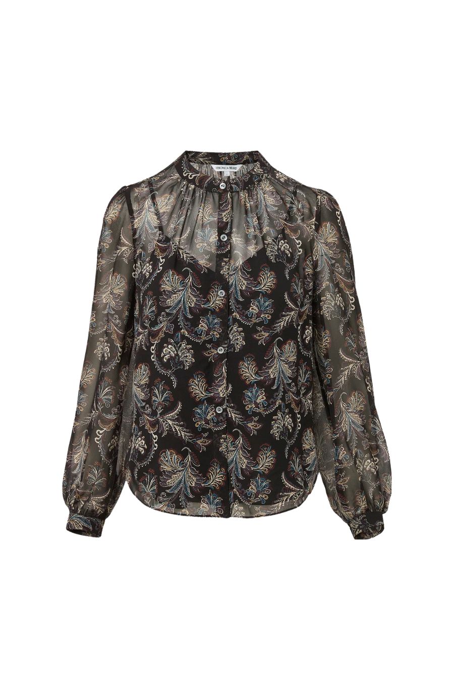 Ashlynn Blouse in Black Multi