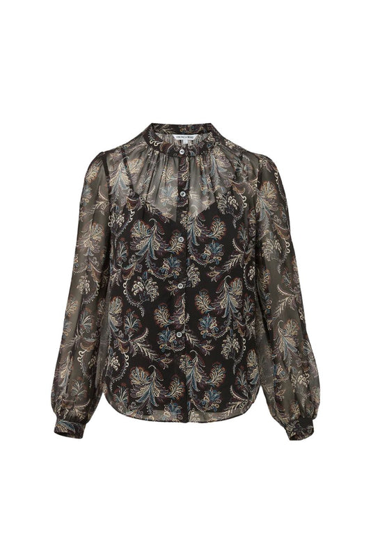 Ashlynn Blouse in Black Multi
