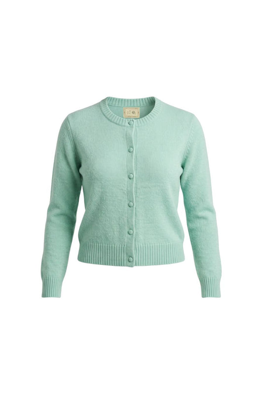 Faye Alpaca Cardigan in Wintergreen