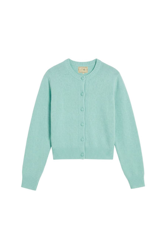 Faye Alpaca Cardigan in Wintergreen
