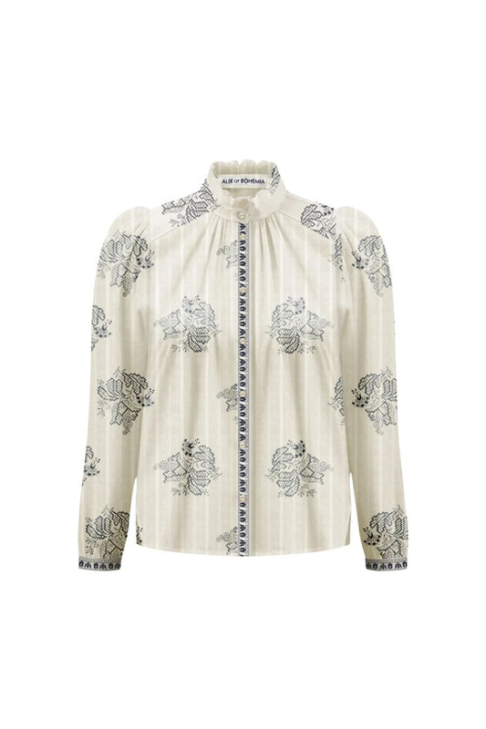Artemis Indigo Grapevine Shirt