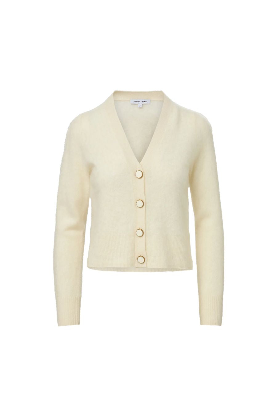 TS Solene Brushed Cashmere Cardigan in Ivory