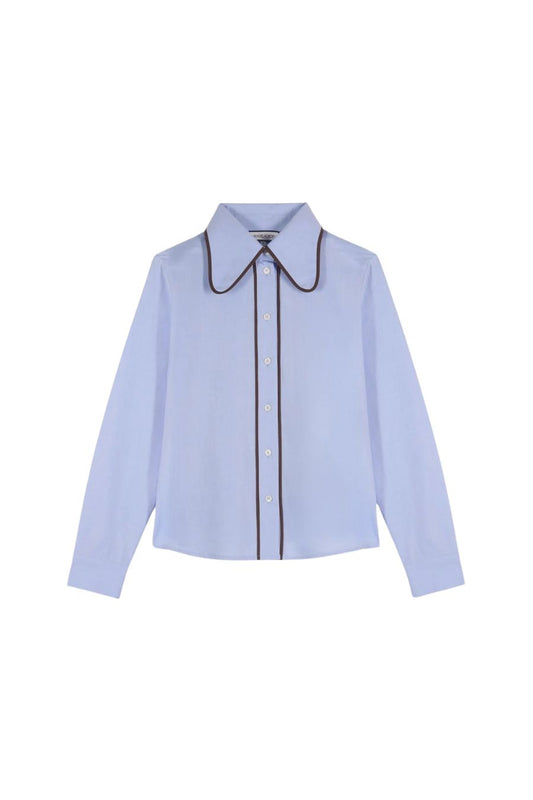 Ala Shirt in Sky Blue by Maria De La Orden