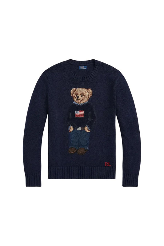 Polo Bear Cotton-Linen Sweater by Polo Ralph Lauren