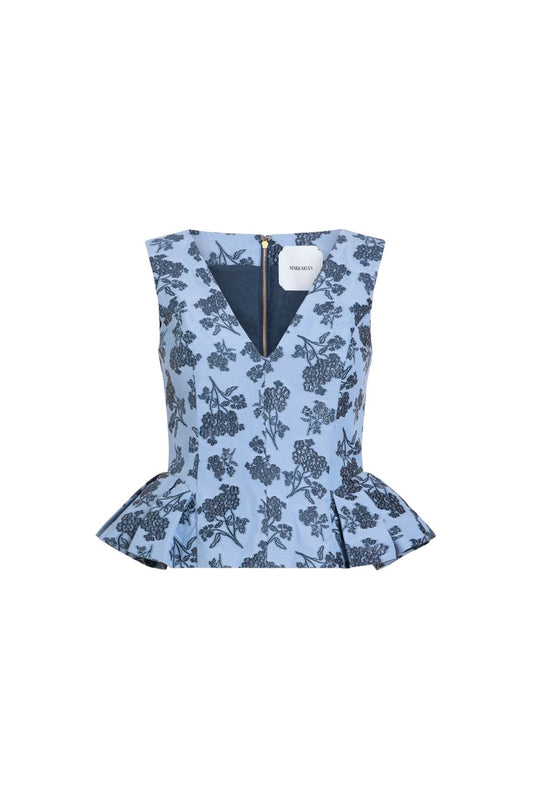 TS Jasminium Navy Bouquet Top
