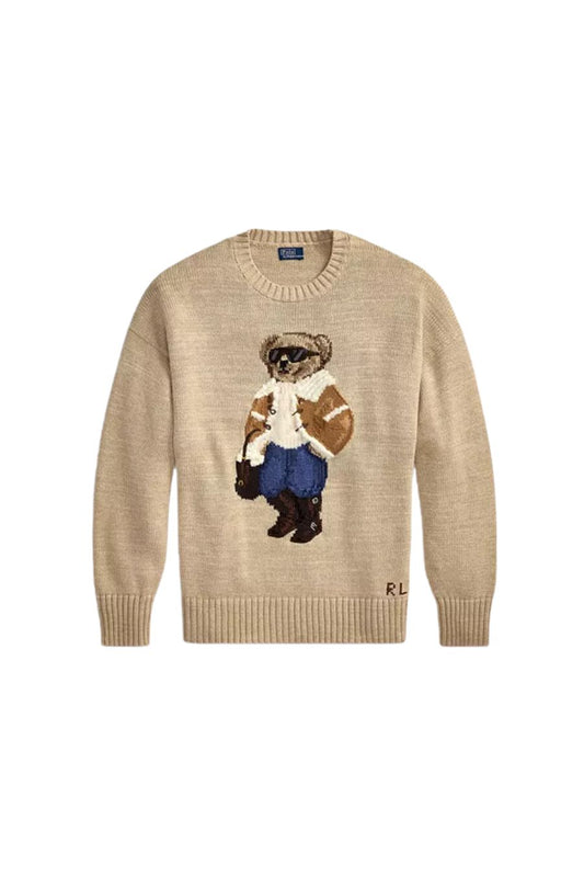 Winter Polo Bear Crewneck Sweater