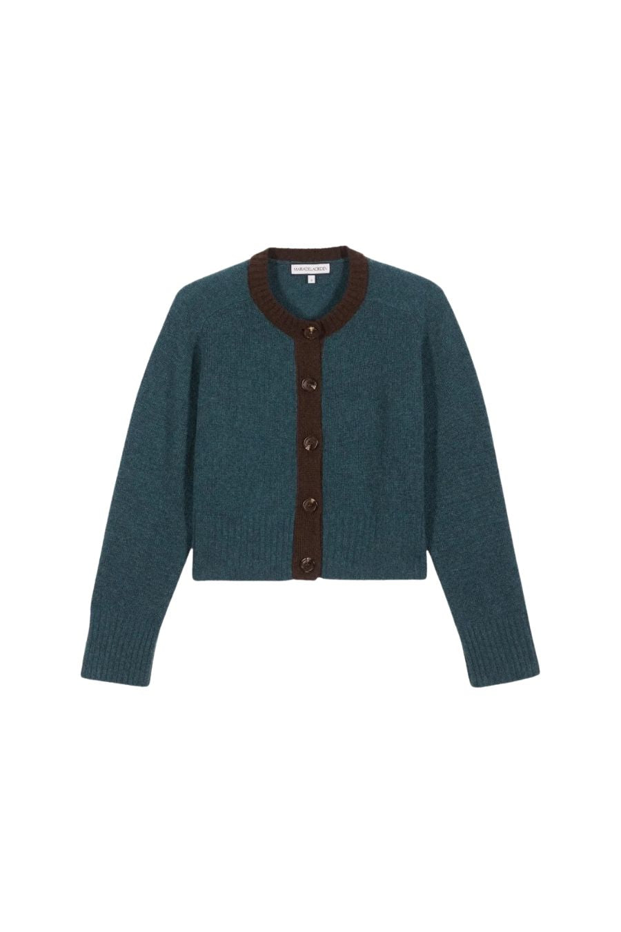 Leti Cardigan in Navy Blue by Maria De La Orden
