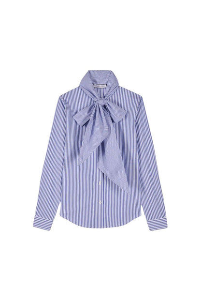 Fairy Shirt in Blue Multi Stripes by Maria De La Orden