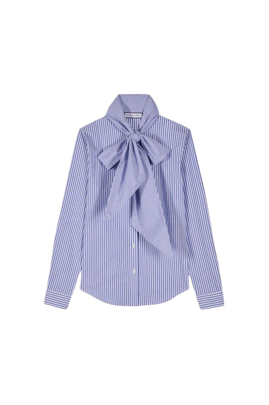 Fairy Shirt in Blue Multi Stripes by Maria De La Orden