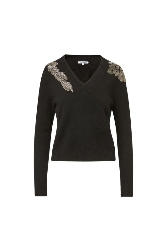 Saelith Embellished Pullover in Black