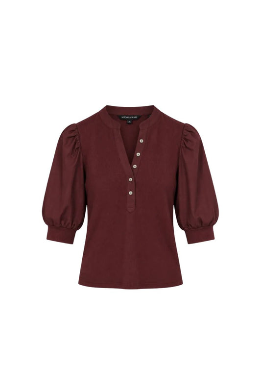 TS Coralee Top in Burgundy