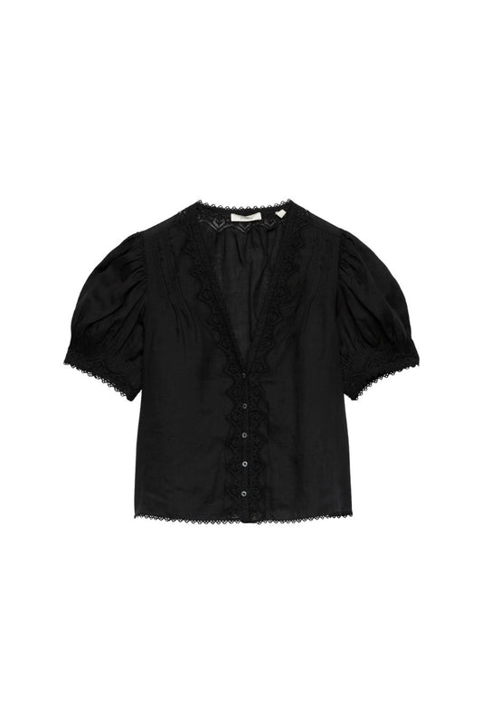 Brigitta Top in Black by DÔEN