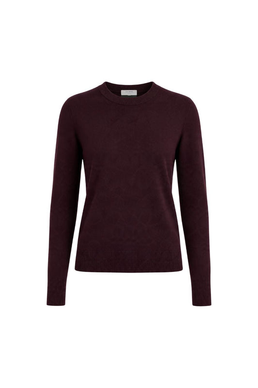 Solid Lean Lines Sweater in Port by LA LIGNE