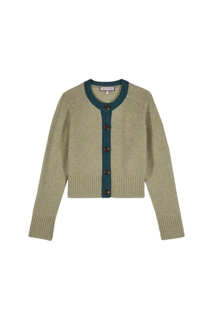 Leti Cardigan in Almond by Maria De La Orden