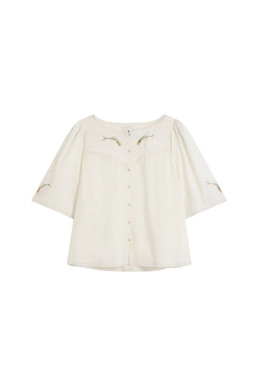 Valley Blouse in Cream