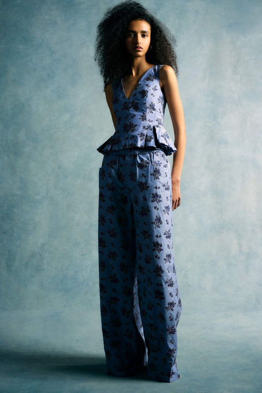 TS Jasminium Navy Bouquet Top