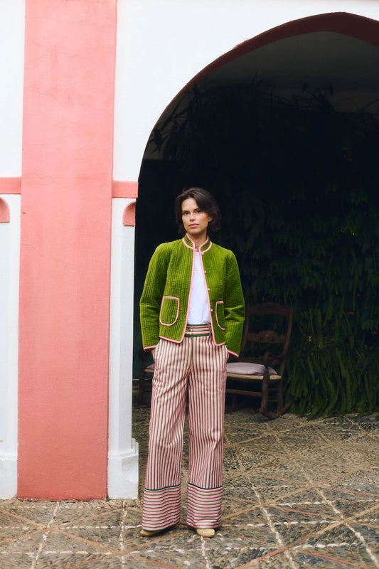 Fittonia Jacket in Pistachio by Maria De La Orden