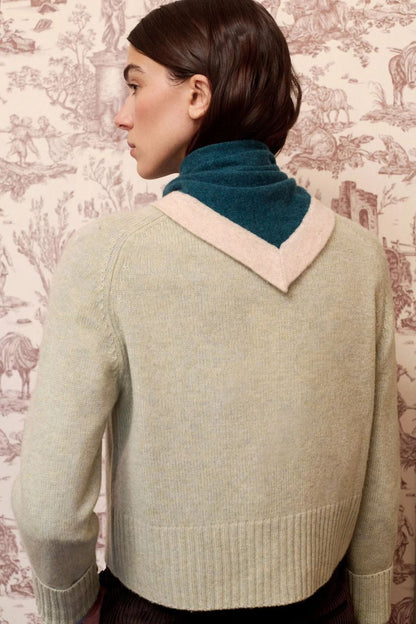 Leti Cardigan in Almond by Maria De La Orden