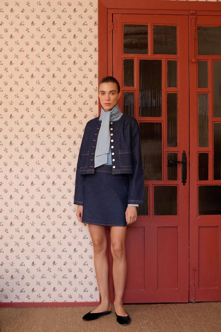 Fairy Shirt in Denim Light Blue by Maria De La Orden