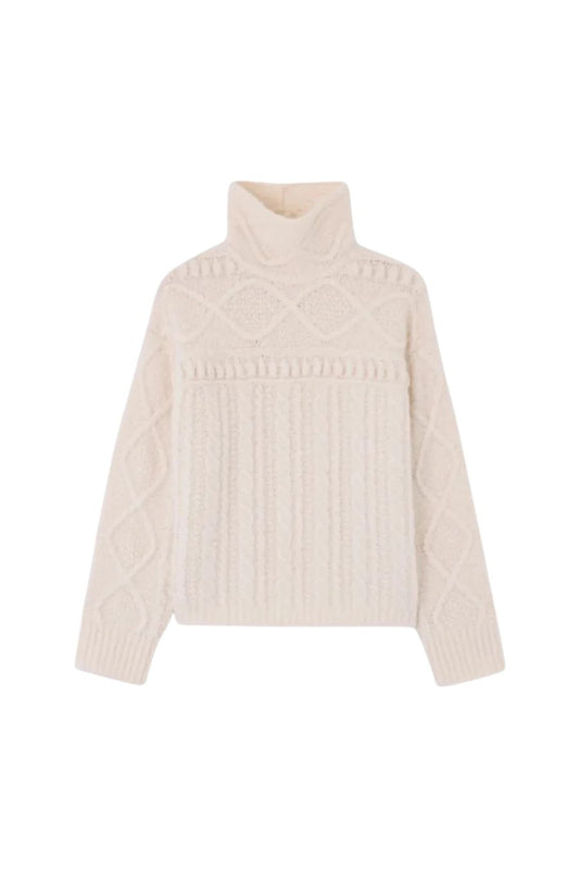 Super Cloud Turtleneck in Cream