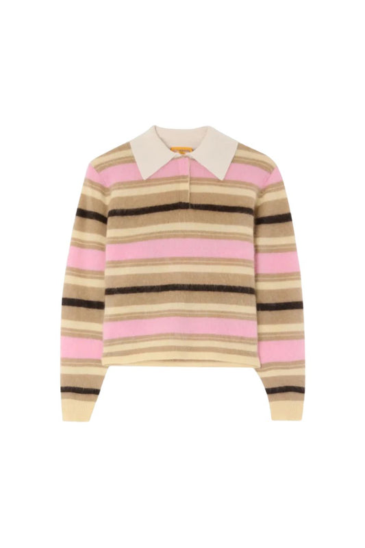 Grizzly Cropped Rugby in Sprinkle Combo