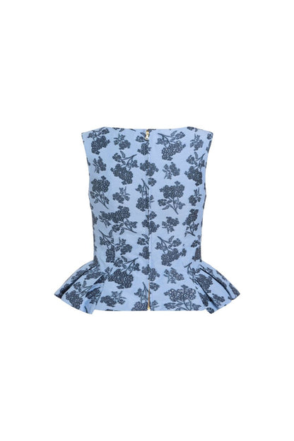TS Jasminium Navy Bouquet Top