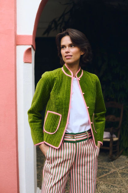 Fittonia Jacket in Pistachio by Maria De La Orden
