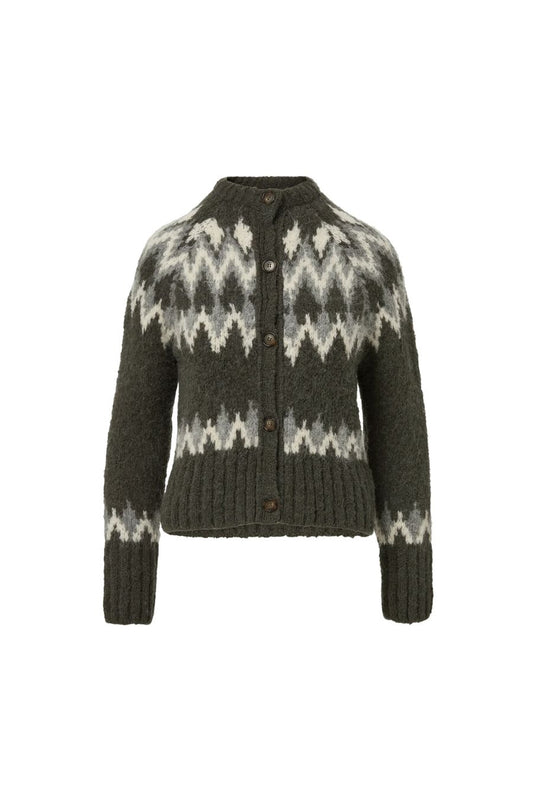 TS Christina Fairisle Cardigan in Garden Shadow Multi