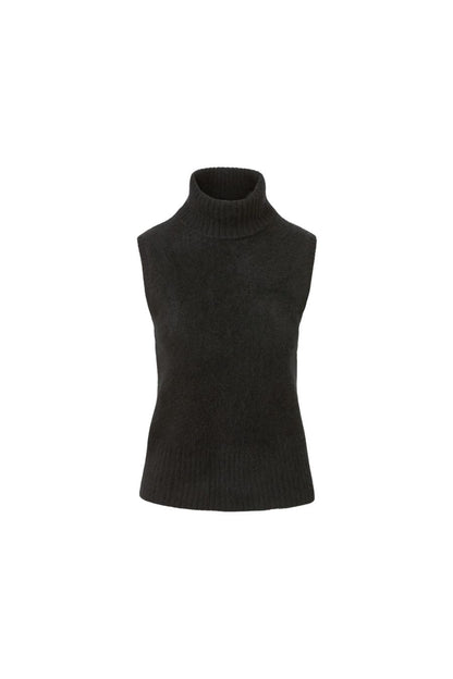 Mazzy Brushed Cashmere Shell in Black