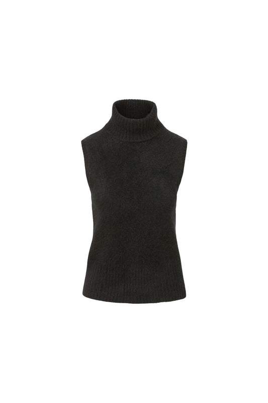 Mazzy Brushed Cashmere Shell in Black