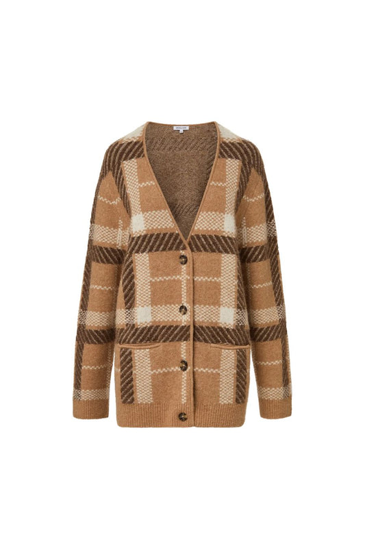 TS Covey Cardigan in Camel Multi
